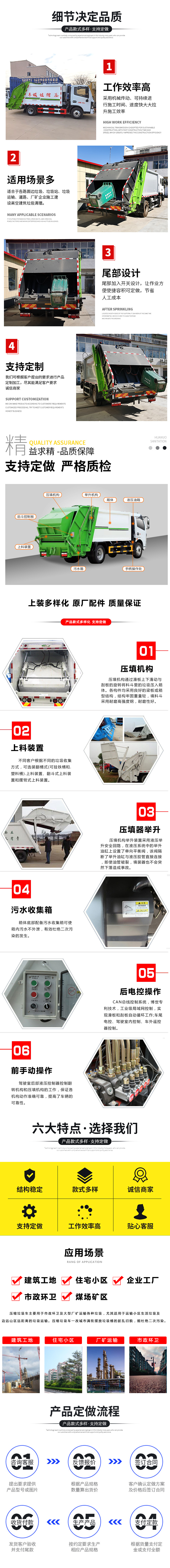 國六5 和10方東風(fēng)天錦 分撿垃圾車